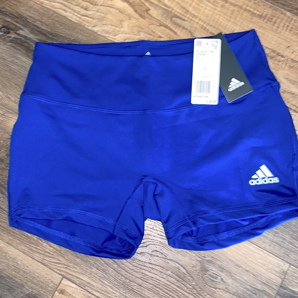 NWT Women’s Adidas 4” Climalite Short Volleyball Tight, SZ Large
